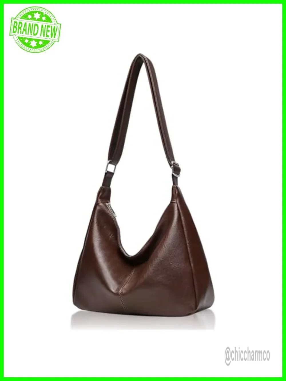 Slouchy Hobo Bag Women's Soft Vegan Leather Shoulder Crossbody Purse Stylish